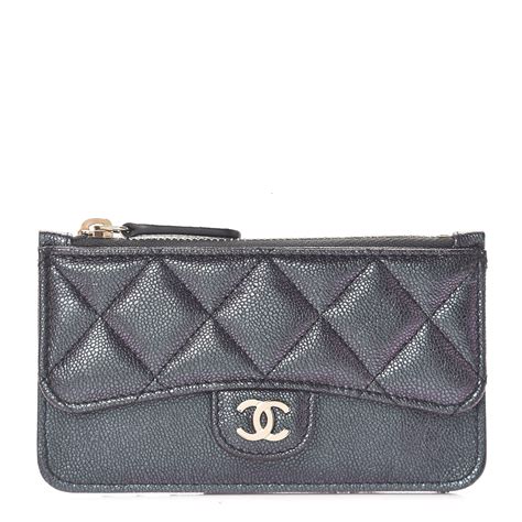 chanel flap zip card holder|chanel card holder with zipper.